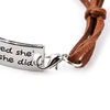 Image of Bracelet "She Believed She Could So She Did", Inspirational Bangle, Perfect Gift for Her