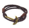 Image of Leather Anchor Bracelet