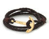 Image of Leather Anchor Bracelet