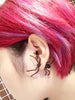 Image of 1 PC Punk Black Spider Earrings