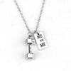 Image of FITNESS/BODYBUILDING PENDANT MEN WOMEN SPORT KETTLEBELL BARBELL DUMBBELL