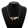 Image of VINTAGE WORLD MAP NECKLACE