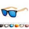 Image of Bamboo Wooden Mirror Sunglasses