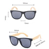 Image of Bamboo Wooden Mirror Sunglasses