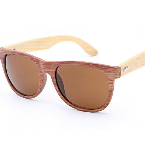 Bamboo Wooden Mirror Sunglasses