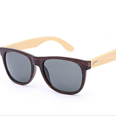 Bamboo Wooden Mirror Sunglasses