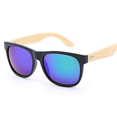 Bamboo Wooden Mirror Sunglasses